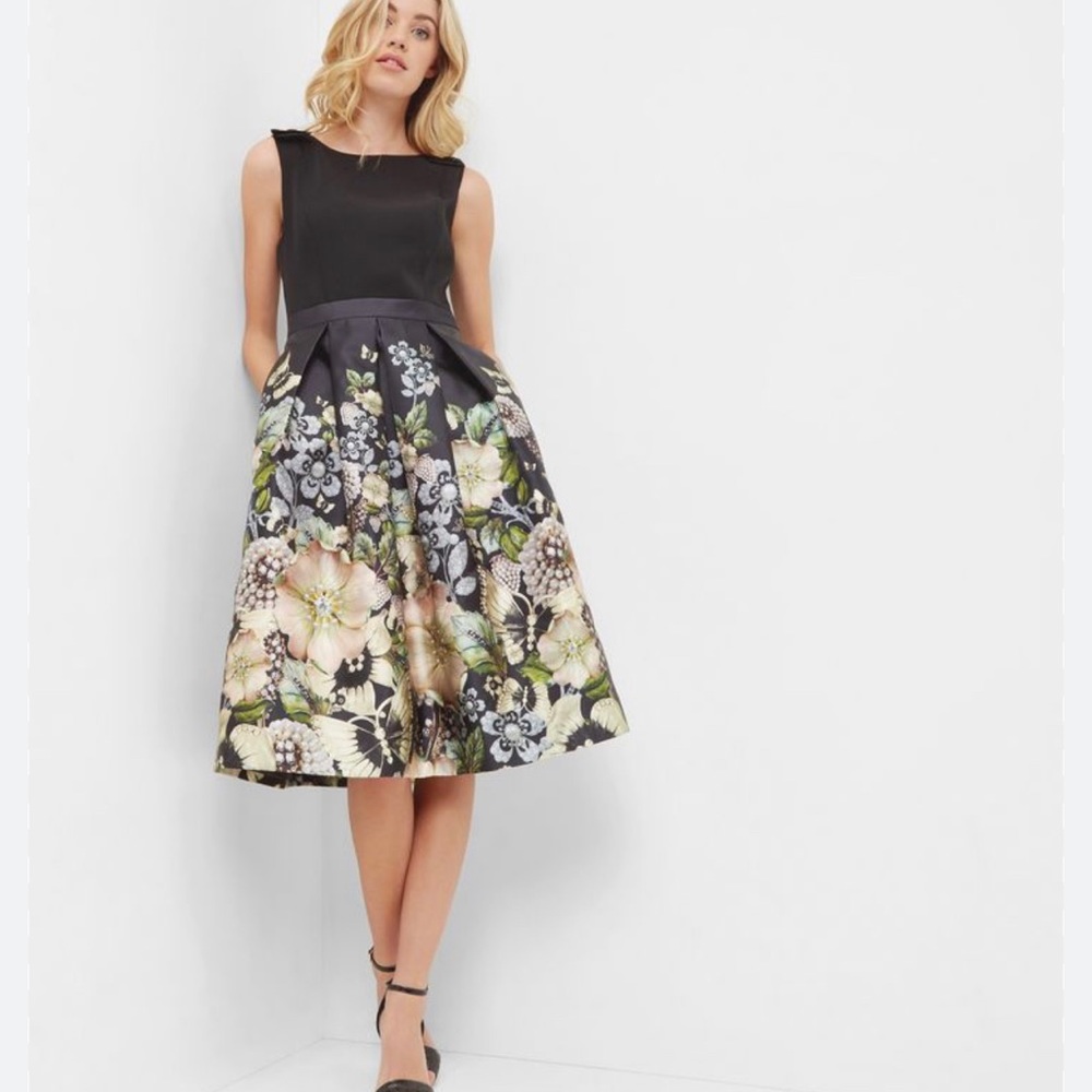 Ted Baker Gem Garden black dress 2